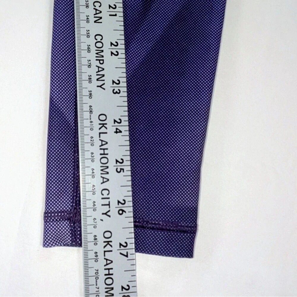 Reebok Women's Speedwick Small Purple  and White High Rise Leggings Flaw